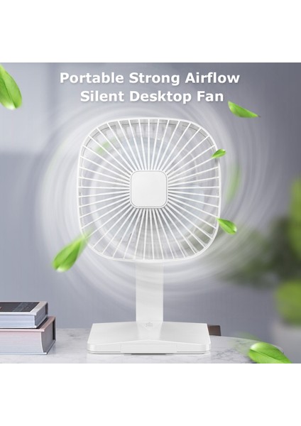 USB Şarj Edilebilir 3 Hızlı Güçlü Hava Akışlı Fan (Yurt Dışından)