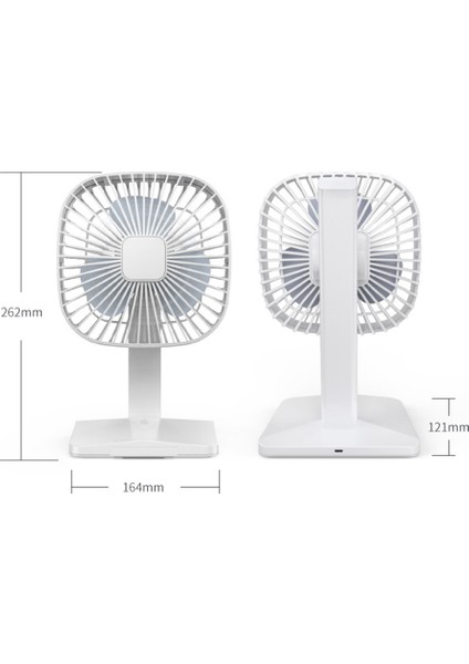 USB Şarj Edilebilir 3 Hızlı Güçlü Hava Akışlı Fan (Yurt Dışından)
