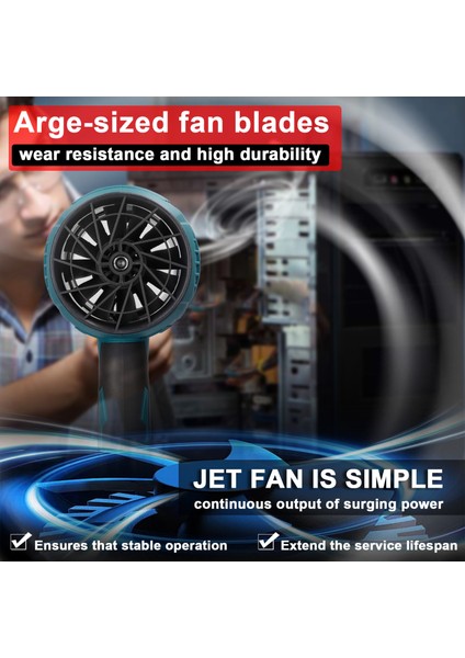 El Ile Tutulabilen Klı Turbo Fan Yüksek Güçlü Jeti Fan Çok Fonksiyonlu (Yurt Dışından)
