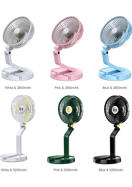 7 Inç LED Masa Fanı Şarj Edilebilir 3 Hızlı (Yurt Dışından) modelleri