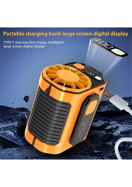 USB Mini Taşınabilir Şarj Edilebilir Boyun Fanı (Yurt Dışından)