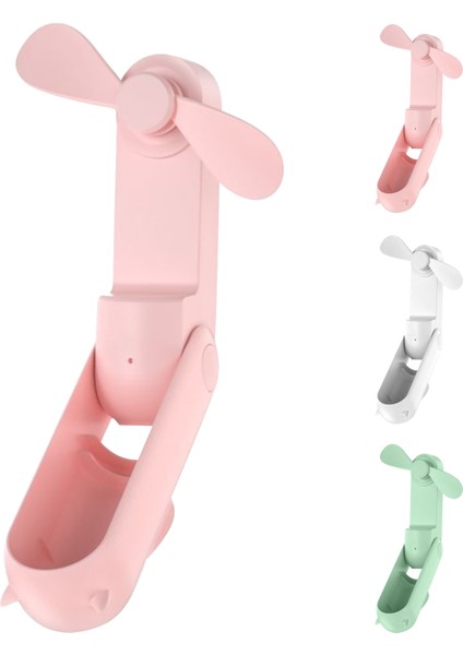Mini USB El Fanı Güç Bankası Işlevli 2 Hızlı (Yurt Dışından)