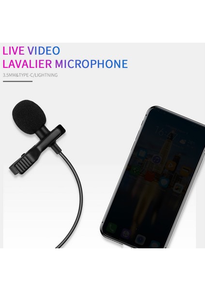 Kayıt Için Mini 3.5mm Pluğlu Lavalier Mikrofon (Yurt Dışından)