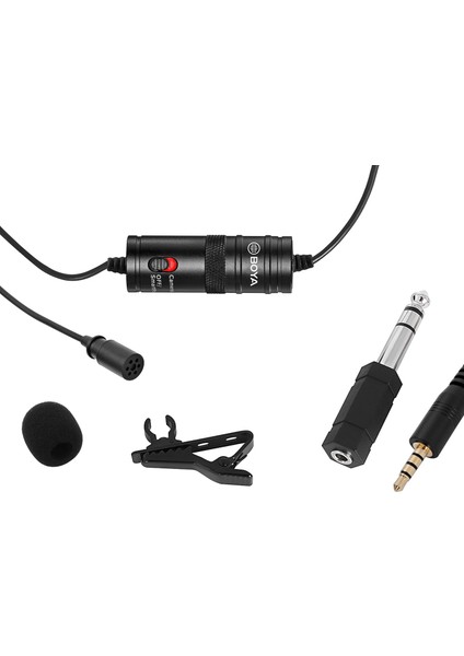 Boya By - M1 Dslr Kameralı Kamera, iPhone Için Çok Yönlü Lapel Mikrofonu (Yurt Dışından)