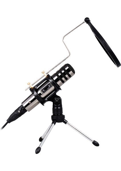 3.5mm Tripodlu Çok Fonksiyonlu Kondansatör Mikrofon (Yurt Dışından)