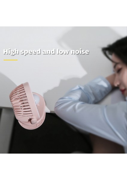USB Şarj Edilebilir Mini Fan 3 Hız 360 Derece Dönüş (Yurt Dışından)