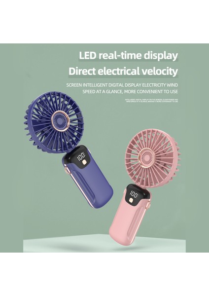 Taşınabilir Mini Ellik Elektrikli Fan 5 Ayarlaştırılabilir Hızı Sessiz Çalışma (Yurt Dışından) fiyatları