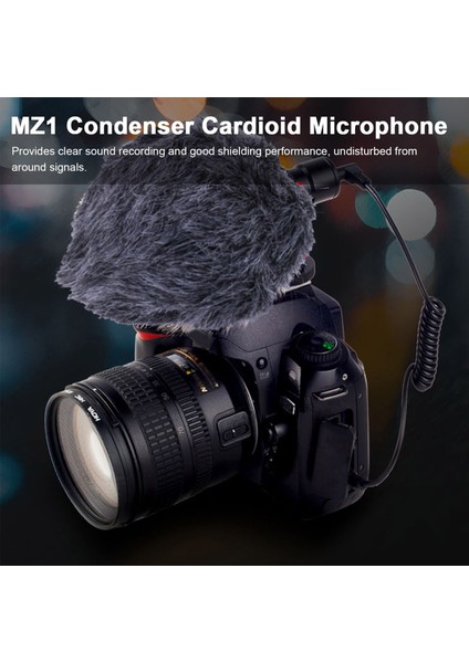 Soleste Mz1 Kondansatör Mikrofonu 3.5mm Tak ve Çalıştır Şok Mountu (Yurt Dışından)