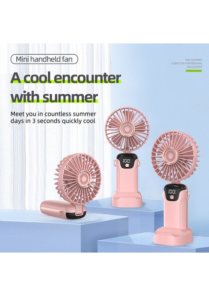 Taşınabilir Mini El Fanı 5 Ayarlı Hızı Sessiz Çalışma (Yurt Dışından) fiyatları