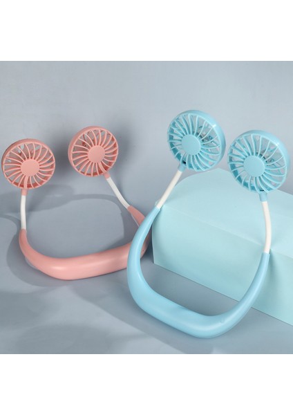 Taşınabilir Boyun Bandı USB Şarj Edilebilir Çift Fan (Yurt Dışından) fiyatları