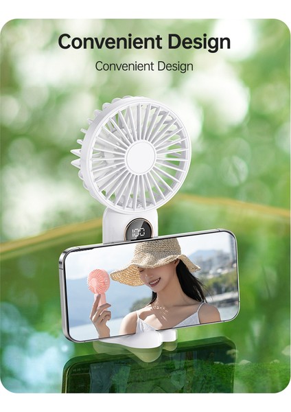 Taşınabilir Mini Ellik Fan 5 Ayarlı Hızı Sessiz Çalışma (Yurt Dışından)