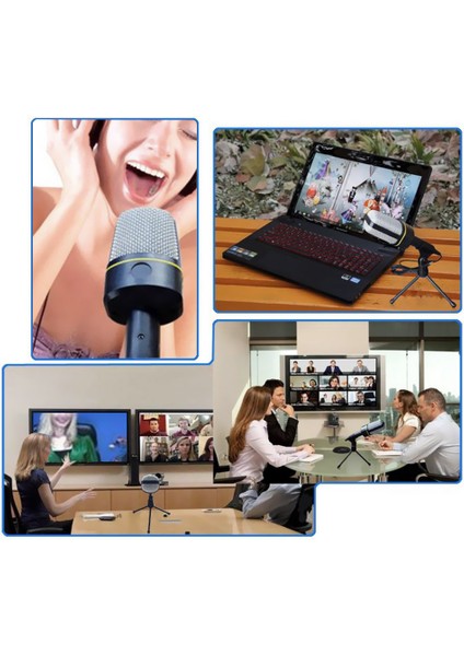 Masaüstü Laptop/pc Için Profesyonel Vokal Kaydı Için Mikrofon (Yurt Dışından)