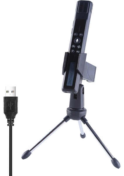 USB Kondansatör Bilgisayar Mikrofonu Tripod Standı Çoklu Ses Alım Modları (Yurt Dışından)