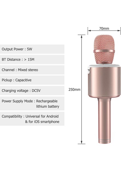 N6 Kablosuz Karaoke Mikrofonu Dans Edici LED Işıkları 2'li Telik (Yurt Dışından) modelleri