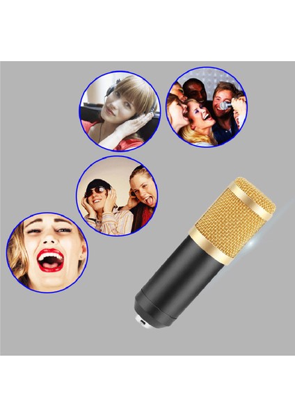 4'lü Set Kondansatör Mikrofon Kalp Şeklinde Alıcı Gürültü Engelli (Yurt Dışından)