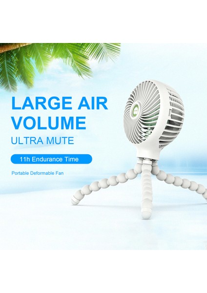 USB Kanatsız Taşınabilir Şarj Edilebilir Fan (Yurt Dışından)