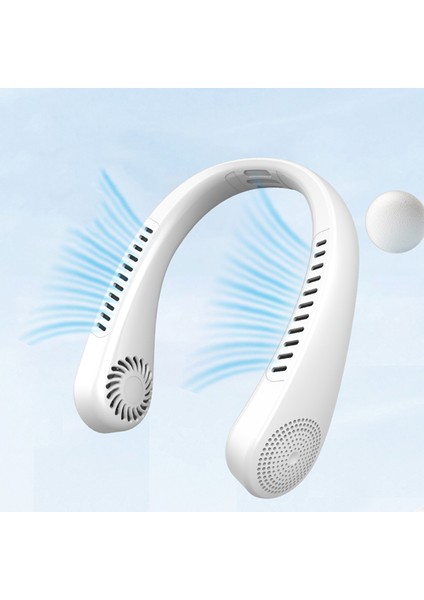 Taşınabilir Boyun Fanı 360° Soğutma USB Şarj Edilebilir (Yurt Dışından)