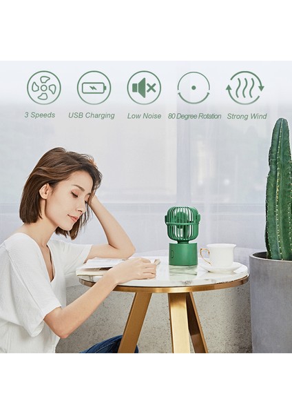 Mini Masa Fanı Sessiz 3 Hızlı USB Ile Çalışan (Yurt Dışından) modelleri