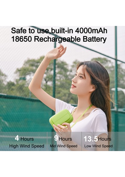 Taşınabilir 2'li Mini Fan 3 Hız 4000MAH Uzun Çalışma Süresi (Yurt Dışından) indirimleri