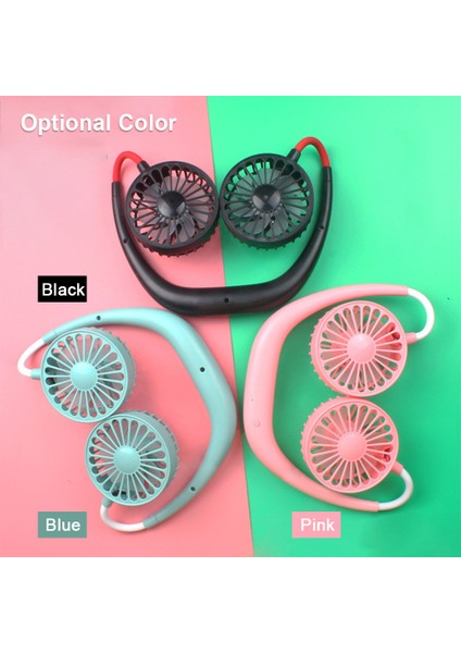 Taşınabilir Boyun Asılı USB Şarj Edilebilir 3 Hız Ayarlı Fan (Yurt Dışından) fiyatları