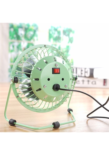 Mini USB Masa Fanı 4 Metal Kanatlı Siyah (Yurt Dışından) fırsatları