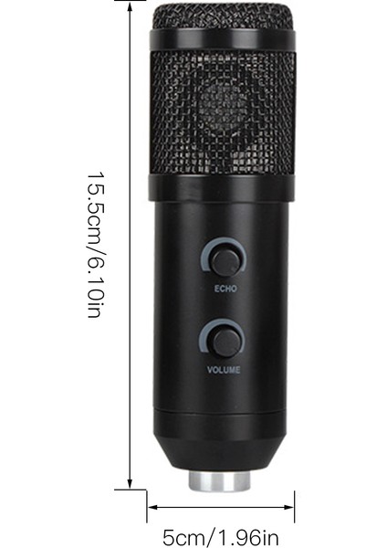 Profesyonel USB Kondansatör Mikrofon Ses Seviyesi ve Reverberasyon Ayarı Tak ve Çalıştır (Yurt Dışından) fiyatları