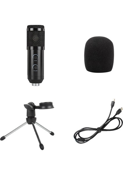 Profesyonel USB Kondansatör Mikrofon Ses Seviyesi ve Reverberasyon Ayarı Tak ve Çalıştır (Yurt Dışından) modelleri