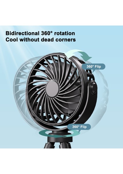 Taşınabilir El Fanı 3 Ayarlı Hızı 360° Dönebiliyor (Yurt Dışından) modelleri