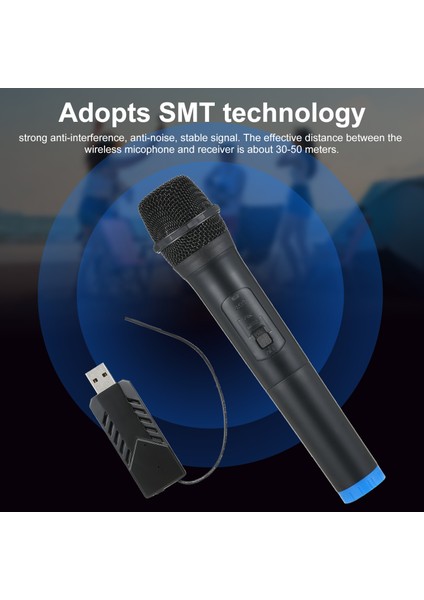 El Tutmalı Kablosuz Mikrofon USB Şişe Alıcısı Girişimdirençli (Yurt Dışından)