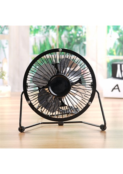 Mini USB Fan Masa Fanı 4 Metal Kanatlı Siyah (Yurt Dışından) modelleri