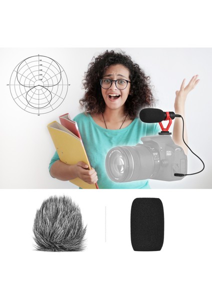 Kamera Mikrofonu Kardiyal Kondansör 3.5mm Portlu Video Kaydı Için Şok Emici Montaj (Yurt Dışından) fırsatları