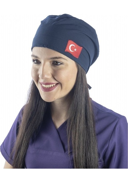 Bone Bayrak İşlemeli - 122 Lacivert