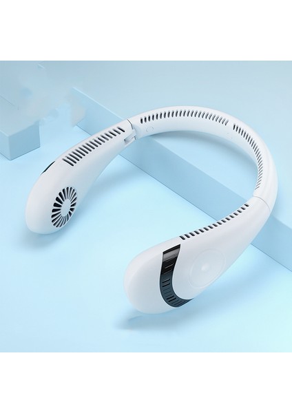 2022 Asılı Boyun Kumansız Fan USB Yüksek Lı Kupa Beyaz (Yurt Dışından)