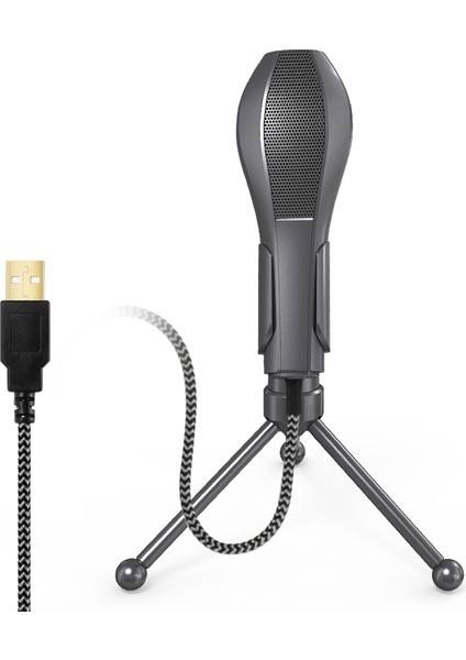 Ammoon USB Kablolu Kondansatör Mikrofonu Oynanabilir Kayıt Için Masaüstü Tripodlu (Yurt Dışından)