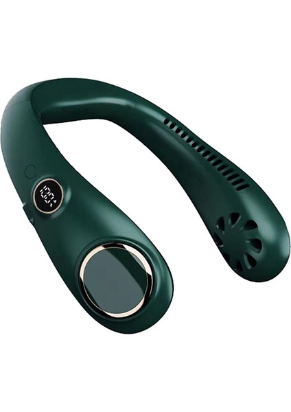 Taşınabilir Boyun Asma Fan 3 Vites Ayarlı 360° Lı Koyu Yeşil (Yurt Dışından)