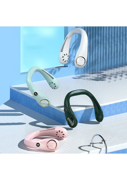 Taşınabilir Boyun Asma Fan 3 Vites Ayarlı 360° Lı Koyu Yeşil (Yurt Dışından) fiyatları