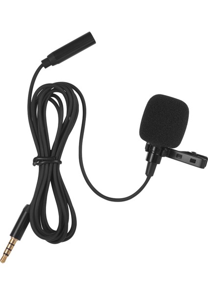 Mini Kilitlenebilir Lapel Kondansatör Mikrofon 3.5mm Kulaklık Çıkışı Telefonlar, Kameralar, Bilgisayarlar Için (Yurt Dışından)