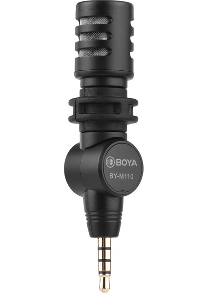 Boya BY-M110 Mini Omnidirectional Kondansatör Mikrofon 3.5mm Bağlantı 180° Katlanabilir Pil Olmadan (Yurt Dışından)