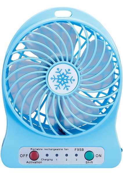 Küçük USB Mini Sessiz Taşınabilir Yüksek Lı Mavi Fan (Yurt Dışından)