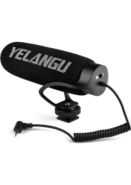 Yelangu MIC08 Kameralı Kondansör Mikrofon Gürültü Azaltma Evrensel (Yurt Dışından)