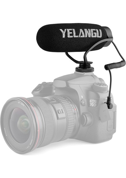 Yelangu MIC08 Kameralı Kondansör Mikrofon Gürültü Azaltma Evrensel (Yurt Dışından) fırsatları