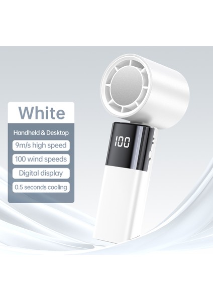 El Fanı Taşınabilir USB Şarj Edilebilir 100 Hız Ayarı (Yurt Dışından) fırsatları