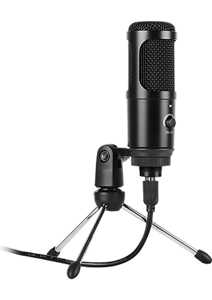 USB Kondansatör Mikrofon Profesyonel Ses Kontrolü Tak ve Kullan (Yurt Dışından)