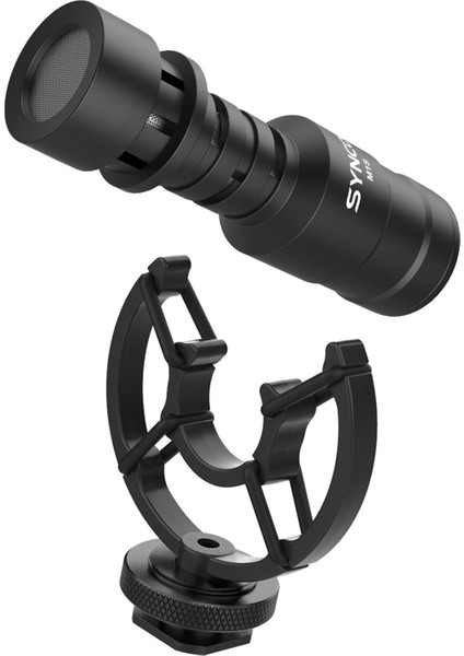 Synco MIC-M1S Kameralı Video Mikrofonu Şok Montajlı Kalkanlı Kardiyal Kondansatör (Yurt Dışından)