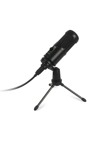 Bilgisayar Canlı Yayınları ve Müzik Kaydı Için Kablolu USB Kondansatör Mikrofonu (Yurt Dışından)