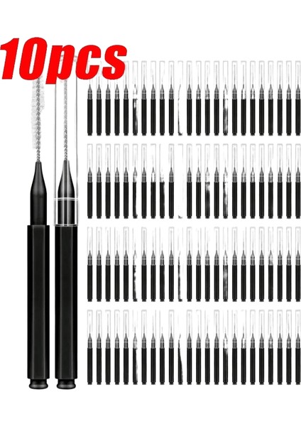 Taşınabilir Mini Kaş Fırçaları Tek Kullanımlık Kirpik Kaş Kaldırma Fırçası Aplikatörleri Kirpik Uzantısı Tarak Güzellik Makyaj Araçları Renk: BLACK-10PCS (Yurt Dışından)