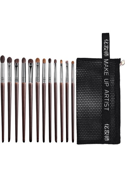 Ovw 9/12 Pcs Panceau Maquillage Göz Doğal Saç Makyaj Fırçaları Set Kit Kozmetik Makyaj Güzellik Aracı Kırıltılar Fırça Eyeliner Browhandle Renk: XQ12PCSMIX (Yurt Dışından)