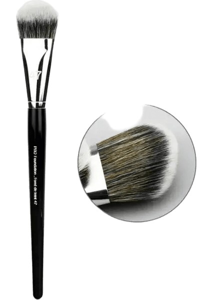 Profesyonel Temel Fırçası 47 Süpürge Head Sıvı Foundation Gölge Onarma Fırçaları Kadınlar Yüz Temel Makyaj Güzellik Araçkaşa Renk: Siyah (Yurt Dışından)