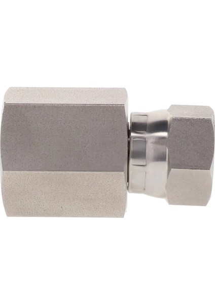 Döner Konektör SS-6506-06-06 | 3/8" Nptf Dişi x 3/8" Jıc Dişi Döner Bağlantı Parçası (Paslanmaz) Discount Hydraulic Hose Swivel Connector 4 Adet