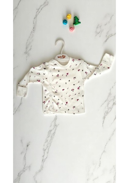 Kız Çocuk Bereli Önlüklü Gül Nakışlı Zıbın Takımı 0-3 Yaş %100 Pamuklu indirimleri